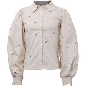 Hound Overhemd - Off White m. Bloemen - Hound - 12 jaar (152) - Overhemd