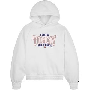 Tommy Hilfiger Hoodie - 1985 Varsity - Wit - Tommy Hilfiger - 10 jaar (140) - Hoodie