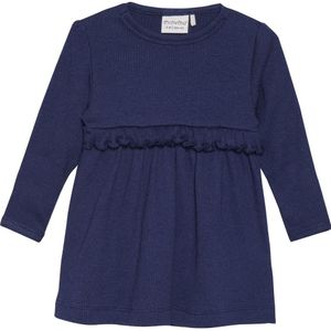 Minymo Jurk - Rib - Dark Navy - Minymo - 62 - Jurk
