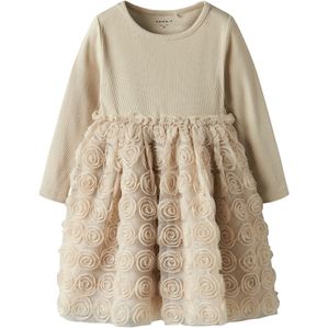Name It Tule Jurk - NmfSykia - Cement - Name It - 2 jaar (92) - Jurk