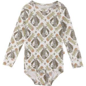 Katvig Romper l/s - Wit m. Tropisch Print - Katvig - 56 - Romper L/S