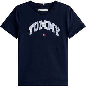 Tommy Hilfiger T-Shirt - Varsity Satijn - Dark Nacht Navy - Tommy Hilfiger - 3 jaar (98) - T-Shirts