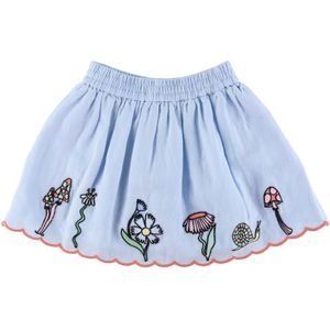 Stella McCartney Kids Rok - Lichtblauw m. Borduurwerk - Stella McCartney Kids - 4 jaar (104) - Rok