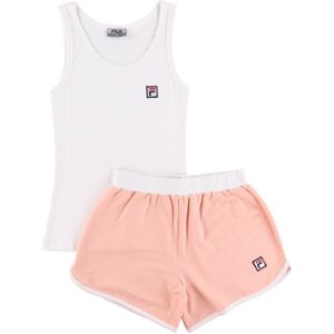 Fila Pyjama set - Wit/Roze - Fila - 16-18 jaar (176-188) - Pyjama - Tweedelig
