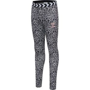 Hummel Leggings - hmlMimmi - Zwart/Wit - Hummel - 4 jaar (104) - Leggings