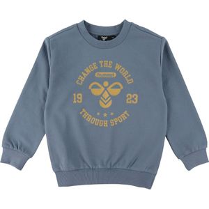Hummel Sweatshirt - HmlMalin - Blue Mirage - Hummel - 4 jaar (104) - Sweatshirt