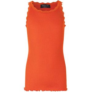 Rosemunde Top - Lang - Zijde/Katoen - Cherry Tomaat m. Veter - Rosemunde - 14 jaar (164) - Tanktop