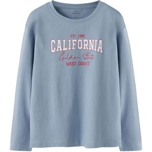 Name It Blouse - MkfVeen - Dusty Blue/California - Name It - 9-10 jaar (134-140) - Shirts