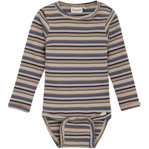 Minymo Romper l/s - Rib - China Blue - Minymo - 56 - Romper L/S