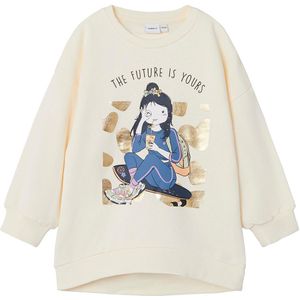 Name It Sweatshirt - NmfKirsten - Botercreme - Name It - 2 jaar (92) - Sweatshirt