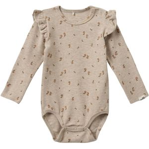 Sofie Schnoor Romper l/s - Dicte - Beige Melange - Sofie Schnoor - 56 - Romper L/S