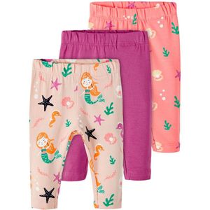 Name It Leggings - NbfOcean - 3-pack - Peach Whip - Name It - 56 - Leggings