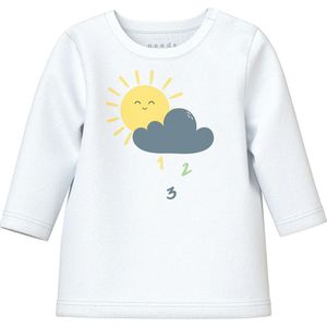 Name It Blouse - NbmVacion - Bright White/zon Eend Cloud - Name It - 56 - Shirts