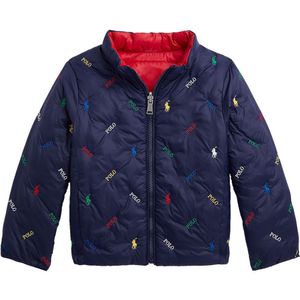 Polo Ralph Lauren Gevoerde Jas - Omkeerbaar - Rood/Navy m. Logo' - Polo Ralph Lauren - 4 jaar (104) - Donsjassen