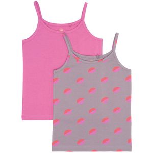 The New Tops - TnDe Nieuwe - 2-pack - Ibis Rose - The New - 7-8 jaar (122-128) - Tanktop