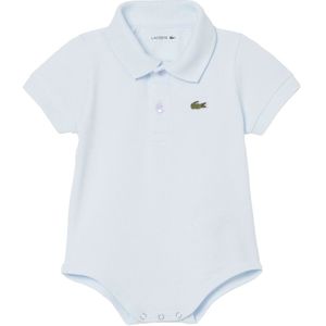 Lacoste Romper s/s - Piqué - Lichtblauw m. Logo - Lacoste - 12 mnd - Romper S/S