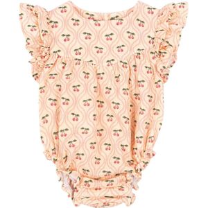 Konges Sløjd Zomerromper - Mousseline - Coco - Cherry Roze Motie - Konges Sløjd - 50/56 - Zomer Rompers