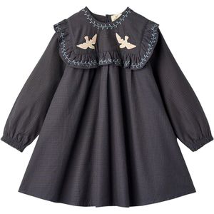 Copenhagen Colors Jurk - Bruin/Blauw Ruiten - Copenhagen Colors - 4 jaar (104) - Jurk