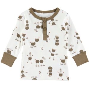 Katvig Blouse - Off White m. Kastanjefiguren - Katvig - 74 - Shirts