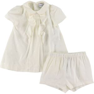 Emporio Armani Jurk m. Bloomers - Off White m. Logo's - Emporio Armani - 6 mnd - Jurk