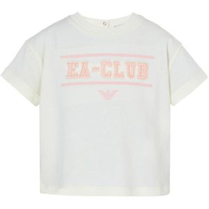 Emporio Armani T-Shirt - Wit m. Roze - Emporio Armani - 12 mnd - T-Shirts