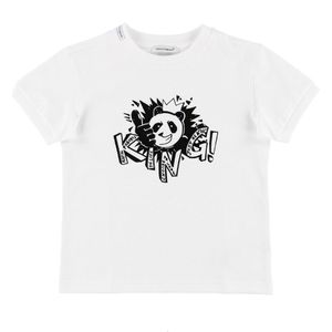 Dolce & Gabbana T-Shirt - Wit m. Panda - Dolce & Gabbana - 8 jaar (128) - T-Shirts