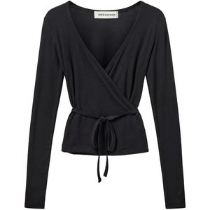 Sofie Schnoor Cardigan - Rib - Viscose - Joodysy - Black - Sofie Schnoor - 16 jaar (176) - Cardigan