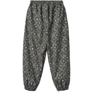 Wheat Regenbroek - PU - Olo - Bos Lake Checked Flowers - Wheat - 5 jaar (110) - Regenbroek