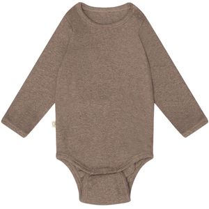 That's Mine Romper L/æ - Rib - Petra - Brown Melange - Thats Mine - 50 - Romper L/S