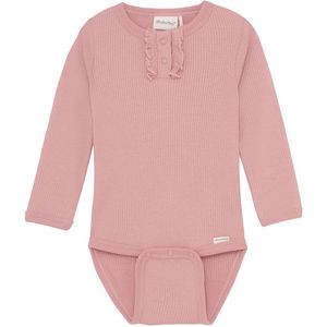 Minymo Romper - L/æ - Rib - Rozet - Minymo - 56 - Romper L/S