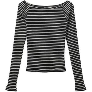 Sofie Schnoor Blouse - Rib - Soma - Black Striped - Sofie Schnoor - 8 jaar (128) - Shirts