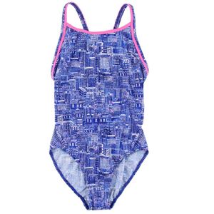 Funkita Zwempak - Diamanten rug - UV50+ - Sky City - Funkita - 16-18 jaar (176-188) - Badmode