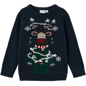 Gebreide Trui - Kerstdesign - Ronde Hals - Lange Mouw - Normale Pasvorm