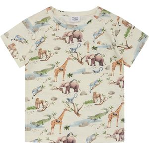 Hust and Claire T-Shirt - Anker - Ivory m. Dier - Hust and Claire - 1 jaar (80) - T-Shirts