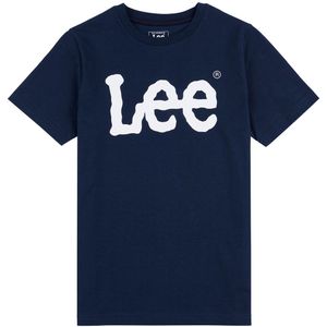 Lee T-Shirt - Wiebelende afbeelding - Navy Blazer - Lee - 9-10 jaar (134-140) - T-Shirts