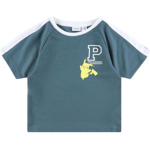 Name It - Nmmmanak Pokemon Nreg Ss Poly Top - T-shirt - Blue Mirage - Jongens