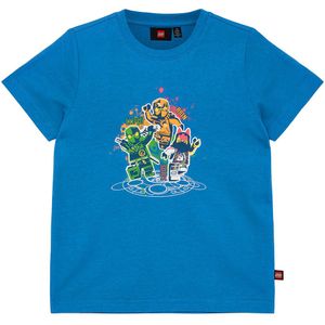 LEGO® Ninjago T-Shirt - LWTano - Midden Blue - LEGO® Wear - 4 jaar (104) - T-Shirts