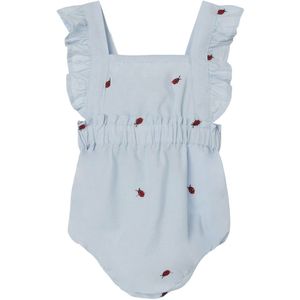 Name It Zomerromper - NbfFerilla - Chambray Blue m. Lieveheersbe - Name It - 56 - Zomer Rompers