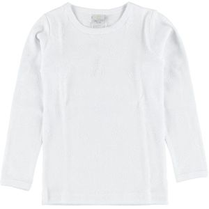 Smallstuff Blouse - Wit m. Pointelle - Smallstuff - 62/68 - Shirts