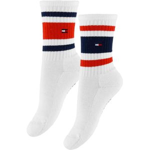 Tommy Hilfiger Sokken - 2-pack - Wit m. Logostrepen - Tommy Hilfiger - 27/30 - Sokken