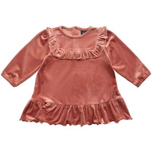 Petit by Sofie Schnoor Jurk - Fluweel - Dee - Rust Uitg - Sofie Schnoor - 1 jaar (80) - Jurk