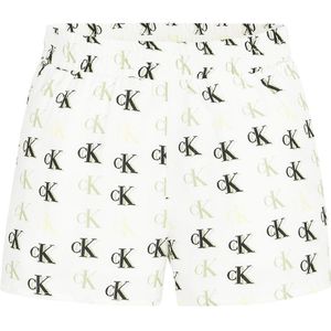 Calvin Klein Shorts - Monogram - Wit/Groen - Calvin Klein - 8 jaar (128) - Shorts