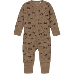 CaLaVi Boxpak - Wol - Cocoa Crème m. Tractors - CeLaVi - 100 - Boxpak