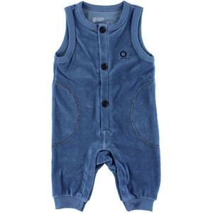 Katvig Romper m. Voetjes - Fluweel - Lichtblauw - Katvig - 68 - Boxpak