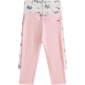 Tommy Hilfiger Leggings - 2-pack - Flower/White - Tommy Hilfiger - 56 - Leggings