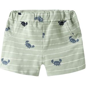 Name It Shorts - NbmVroels - Aqua Grijs/Krabben - Name It - 50 - Shorts