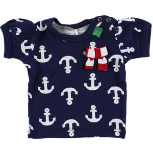 Freds World T-Shirt - Navy m. Anker & Vlinderdas - Freds World - 56 - T-Shirts