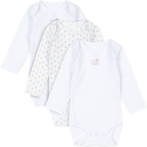 Fanga Fontana Rompers l/s - Fio - 3-pack - Tuli Coeur - Fanga Fontana - 0-1 mnd - Romper L/S