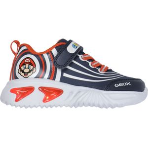 Geox Lichtgevende Schoenen - J Assist - Super Mario - Navy/Rood - Geox - 34 - Lichtgevende Schoenen