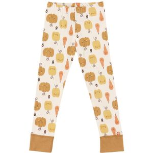 Katvig Leggings - Wit m. Pompoen - Katvig - 56 - Leggings